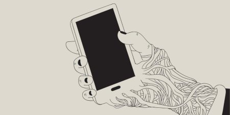 Рука держит смартфон