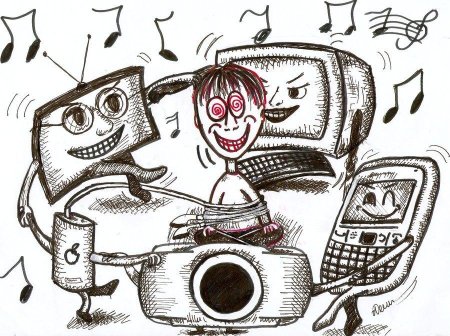 Компьютерная зависимость рисунки