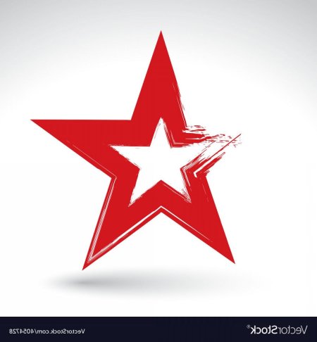 Звезда красная на прозрачном фоне