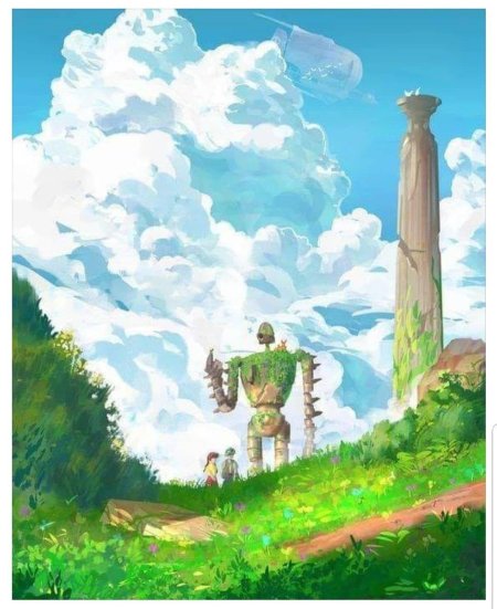 Хаяо миядзаки пейзажи лапута