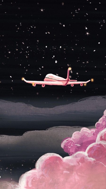 Розовый самолет