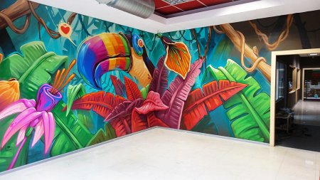 Граффити в интерьере