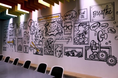 Граффити в интерьере