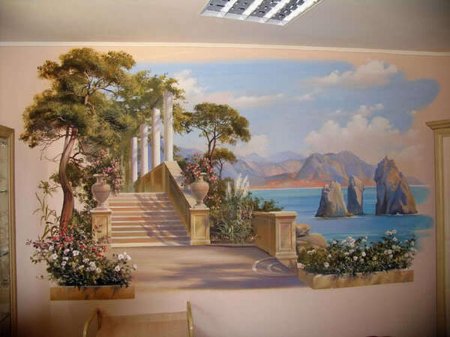 Фреска на стене