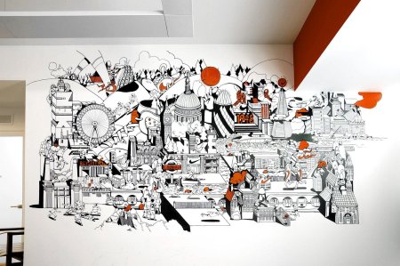 Графика в интерьере