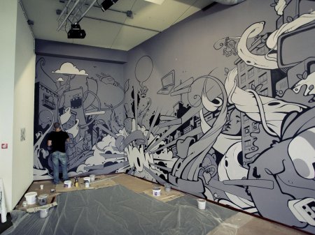 Роспись стен граффити