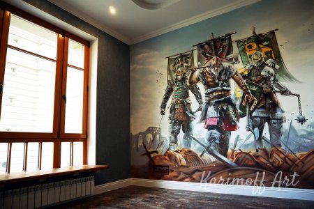 Фреска в интерьере