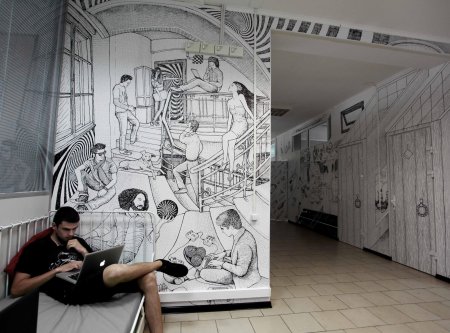 Современная роспись стен