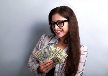 Девушка с деньгами