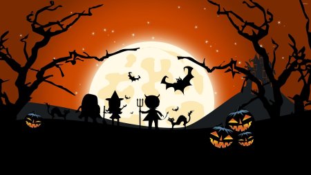 Хэллоуин фон для презентации