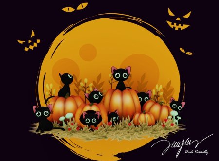 Хэллоуин кот