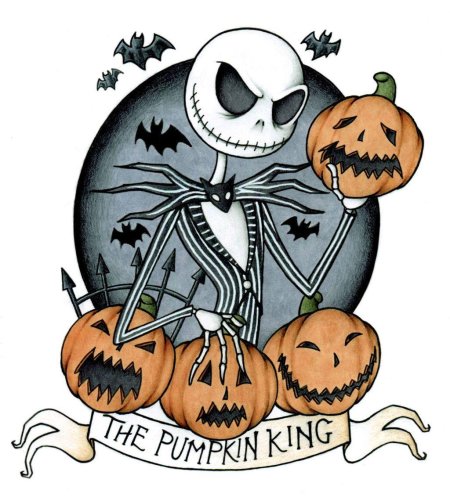 Джек скеллингтон с тыквой