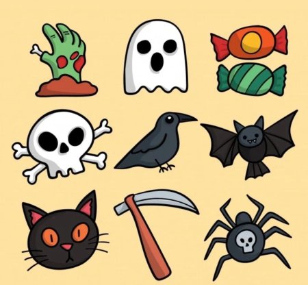 Маленькие рисунки на хэллоуин