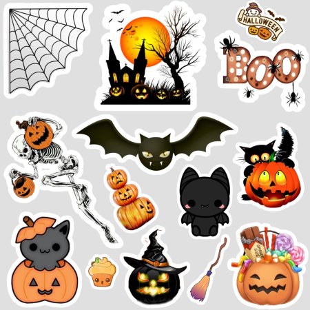 Хэллоуин наклейки