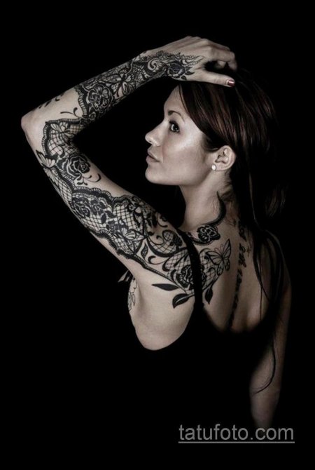 Рукав тату для девушек
