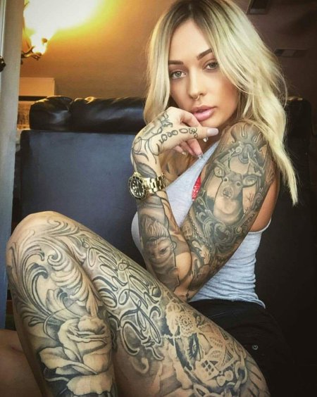 Девушки с татуировками