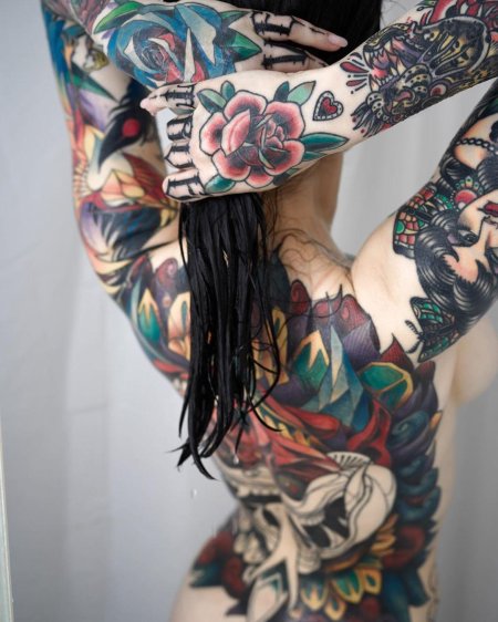 Татуировка девушка