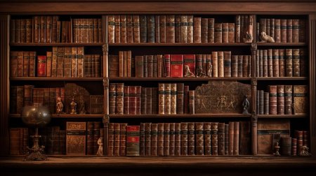 Фон книжная полка