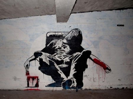 Стрит-арт художник бэнкси