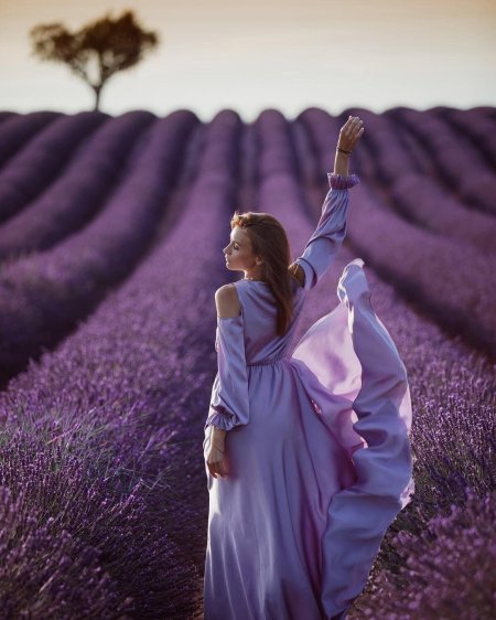 Лавандовое поле фотосессия