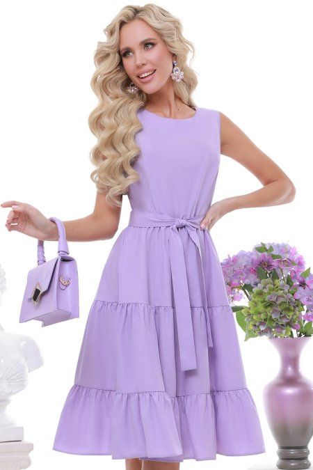 Платье с оборками