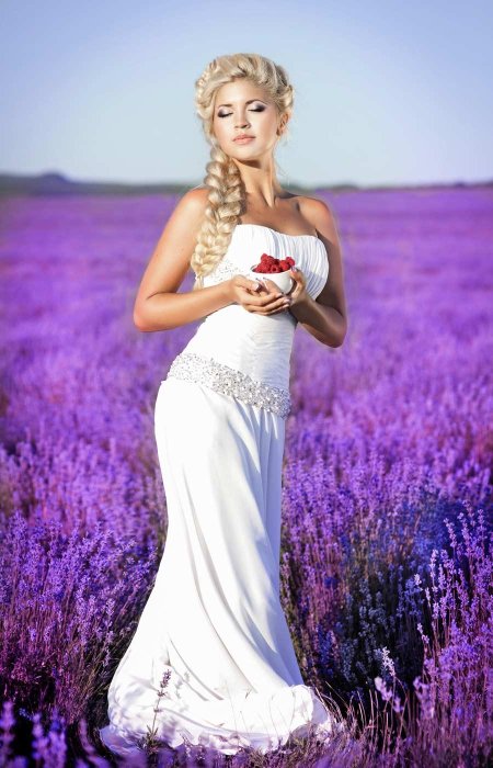 Фотосессия в лавандовом поле