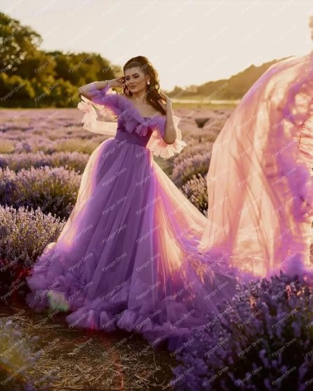 Сиреневые платья