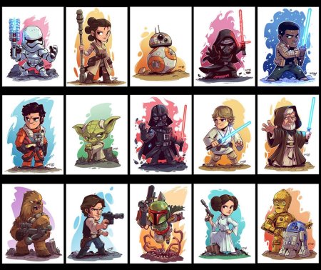 Chibi derek laufman звездные войны