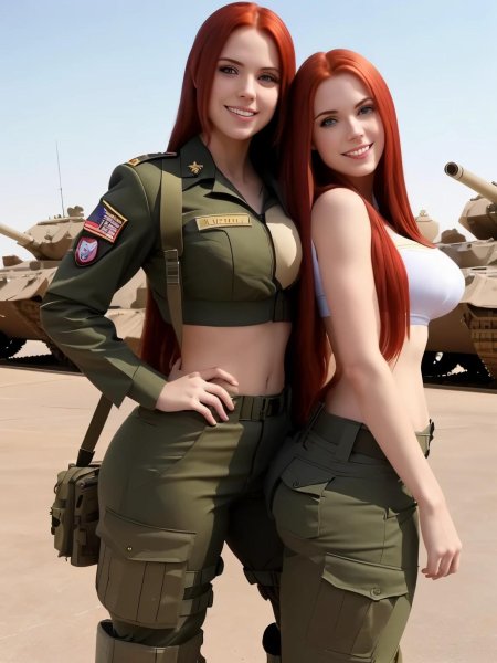 Военный с девушкой