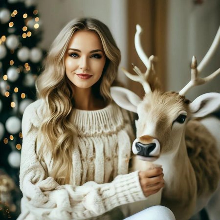 Фотосессия с оленем