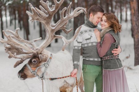 Фотосессия с оленем