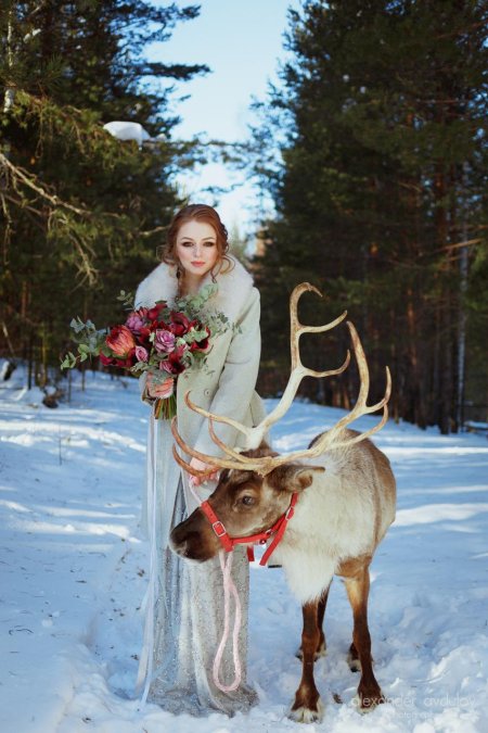 Свадебная фотосессия зимой