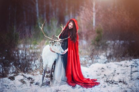 Фотосессия в зимнем лесу