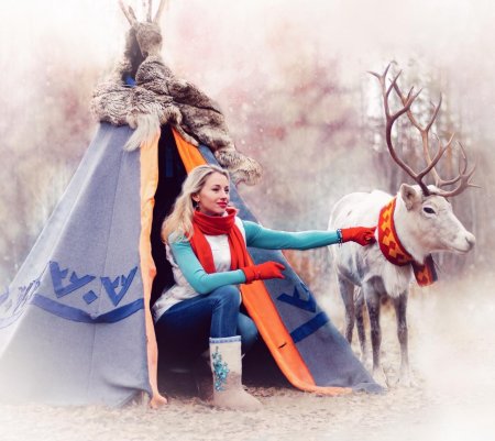 Фотосессия с оленем