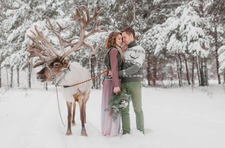 Фотосессия с оленем