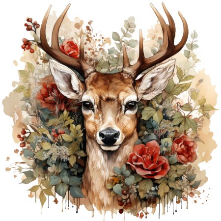 Олень картина