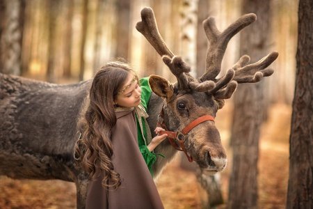 Фотосессия с оленем