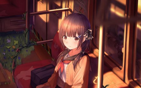 Девушка в метро с книгой