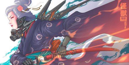 Гейша киберпанк