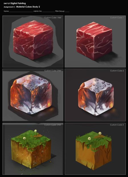 Текстурированные кубики