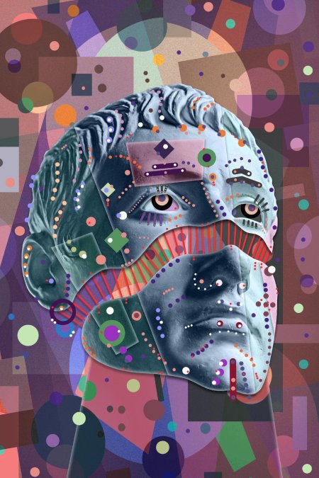 Лицо в стиле арт