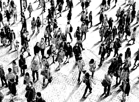 Люди толпа