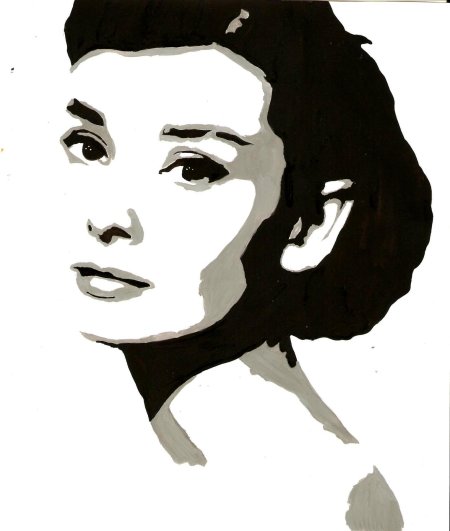 Одри хепберн портрет