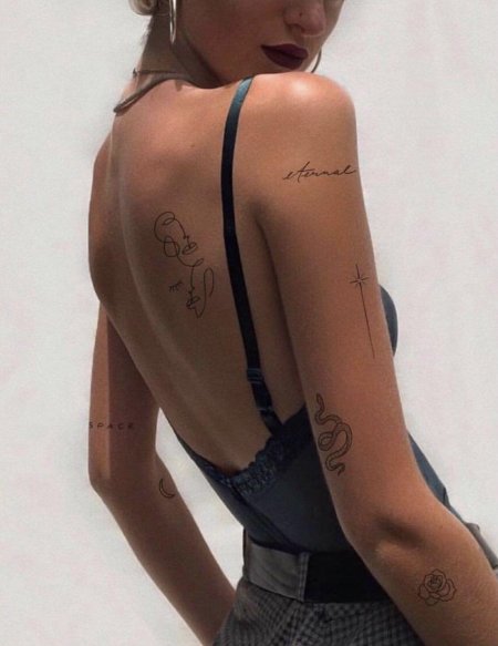 Женские татуировки маленькие