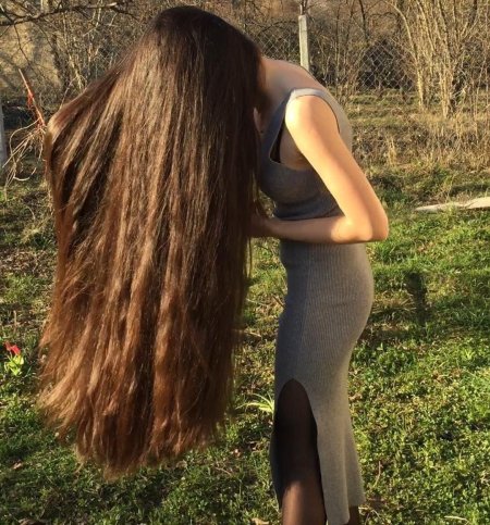 Длинные волосы до попы