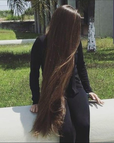 Красивые длинные волосы до талии