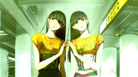 Две девушки аниме