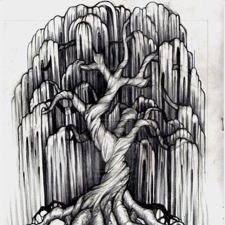 Тату эскиз дерево