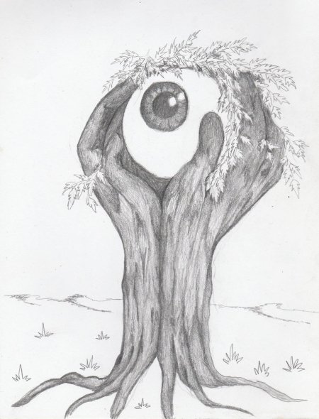 Дерево для срисовки карандашом