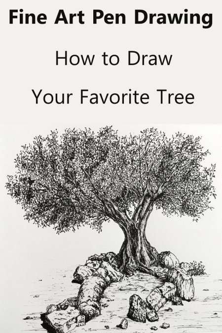 Оливковое дерево рисунок